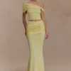 Irene gerimpelde gebreide top – Lemon Irene gerimpelde gebreide top – Lemon
