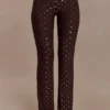 Jackie Diamante rechte broek – Chocolade Jackie Diamante rechte broek – Chocolade