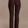 Jackie Diamante rechte broek – Chocolade Jackie Diamante rechte broek – Chocolade