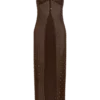 Jackie lange top met strass – Chocoladebruin Jackie lange top met strass – Chocoladebruin