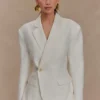 Jameson getailleerde linnen blazer – Oat Marle Jameson getailleerde linnen blazer – Oat Marle