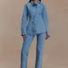 Janine jeans met hoge taille en rechte pijpen – Classic Blue Janine jeans met hoge taille en rechte pijpen – Classic Blue