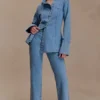 Janine jeans met hoge taille en rechte pijpen – Classic Blue Janine jeans met hoge taille en rechte pijpen – Classic Blue