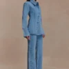 Janine jeans met hoge taille en rechte pijpen – Classic Blue Janine jeans met hoge taille en rechte pijpen – Classic Blue