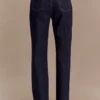 Janine jeans met hoge taille en rechte pijpen – gewassen indigoblauw Janine jeans met hoge taille en rechte pijpen – gewassen indigoblauw