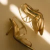 Jaska metallic hoge hak – goud