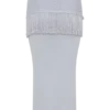 Jaytee gebreide maxi-rok met franjes en strik – hemelsblauw Jaytee gebreide maxi-rok met franjes en strik – hemelsblauw