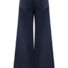 Jen wijde pijpen flare Denim jeans – Indigo Blue