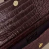 Jessica clutch van imitatieleer met krokodillenprint – Bordeauxrood Jessica clutch van imitatieleer met krokodillenprint – Bordeauxrood