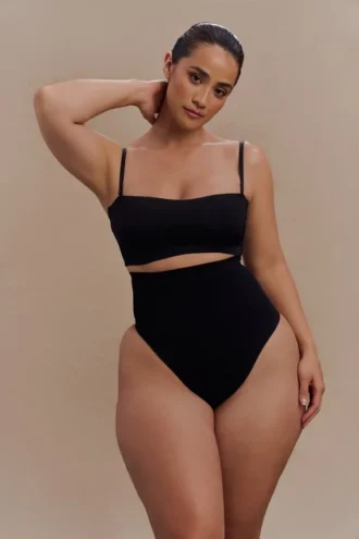 Saria Shapewear-slip met hoge taille – Zwart