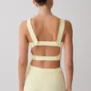 Josephine katoenen Shorts met tailleband – Lemon
