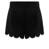 Judith-short met geschulpte rand – Zwart Judith-short met geschulpte rand – Zwart