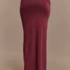 Judy Slinky en mesh maxi-rok – Wijnrood Judy Slinky en mesh maxi-rok – Wijnrood