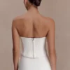 Karina strapless scuba-corset – wit Karina strapless scuba-corset – wit