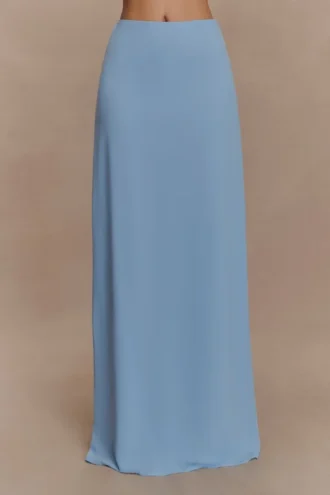 Katalina chiffon maxi-rok – Hemelsblauw