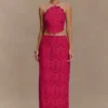 Kensley Broderie Midi-rok – Dragonfruit Kensley Broderie Midi-rok – Dragonfruit