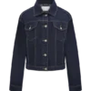 Kirra getailleerd Denim-jasje – gewassen indigoblauw Kirra getailleerd Denim-jasje – gewassen indigoblauw