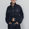Kirra getailleerd Denim-jasje – gewassen indigoblauw Kirra getailleerd Denim-jasje – gewassen indigoblauw