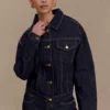 Kirra getailleerd Denim-jasje – gewassen indigoblauw Kirra getailleerd Denim-jasje – gewassen indigoblauw