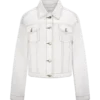 Kirra getailleerd Denim-jasje – Wit Kirra getailleerd Denim-jasje – Wit