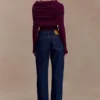 Kirralee jeans met rechte pijpen en omgeslagen boorden – Indigoblauw Kirralee jeans met rechte pijpen en omgeslagen boorden – Indigoblauw