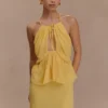 Korra chiffon haltertop – Butterscotch Korra chiffon haltertop – Butterscotch