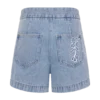 Kylee geborduurde Shorts – Middenblauw Kylee geborduurde Shorts – Middenblauw