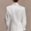 Kylie oversized satijnen blazer – ivoor Kylie oversized satijnen blazer – ivoor