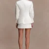 Kylie oversized satijnen blazer – ivoor Kylie oversized satijnen blazer – ivoor