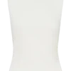 Kyra scuba-crêpe top met open rug – Wit Kyra scuba-crêpe top met open rug – Wit