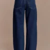 Laina Denim-jeans met middelhoge taille en strass – Middernachtblauw Laina Denim-jeans met middelhoge taille en strass – Middernachtblauw