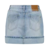 Lakoda Denim minirok met omslag – gewassen lichtblauw Lakoda Denim minirok met omslag – gewassen lichtblauw