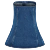 Lennox strapless lange top met knopen – donkerblauw Lennox strapless lange top met knopen – donkerblauw