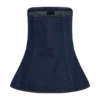 Lennox strapless lange top met knopen – Indigo Blue Lennox strapless lange top met knopen – Indigo Blue