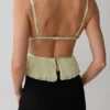 Lilou geplooide mouwloze Top – salie Lilou geplooide mouwloze Top – salie