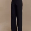 Lindie broek met rechte pijpen – Zwart Lindie broek met rechte pijpen – Zwart
