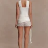 Liora gehaakte shorts met gebreide overlay – ivoor Liora gehaakte shorts met gebreide overlay – ivoor