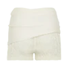 Liora gehaakte shorts met gebreide overlay – ivoor Liora gehaakte shorts met gebreide overlay – ivoor