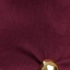Lola geribbelde mouwloze top met metalen details – Bordeauxrood Lola geribbelde mouwloze top met metalen details – Bordeauxrood