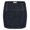Loraine denim minirok met middelhoge taille – Indigo met krijtstreep Loraine denim minirok met middelhoge taille – Indigo met krijtstreep