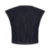 Loraine mouwloze Denim Top – Indigo Pinstripe Loraine mouwloze Denim Top – Indigo Pinstripe