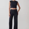 Loraine mouwloze Denim Top – Indigo Pinstripe Loraine mouwloze Denim Top – Indigo Pinstripe