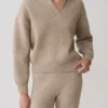 Luca gebreide trui – Beige gemêleerd Luca gebreide trui – Beige gemêleerd