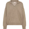 Luca gebreide trui – Beige gemêleerd Luca gebreide trui – Beige gemêleerd