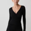 Lumi mesh-top met lange mouwen – Zwart Lumi mesh-top met lange mouwen – Zwart