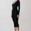 Lumi mesh-top met lange mouwen – Zwart Lumi mesh-top met lange mouwen – Zwart