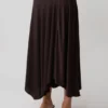 Luu Slinky Midi-rok – Donker Chocolade