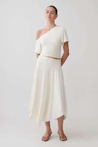 Luu slinky midi-rok – ivoor