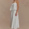 Mae A-lijn midi-rok – Wit Mae A-lijn midi-rok – Wit