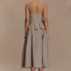 Mae A-lijn midirok – Kiezelsteenbruin Mae A-lijn midirok – Kiezelsteenbruin